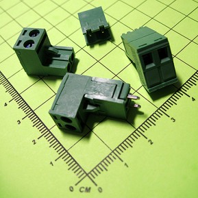 2EDG5.08-2P Клеммник винтовой разрывной, 2 конт., шаг 5.0 мм, зеленый, 300V/15A